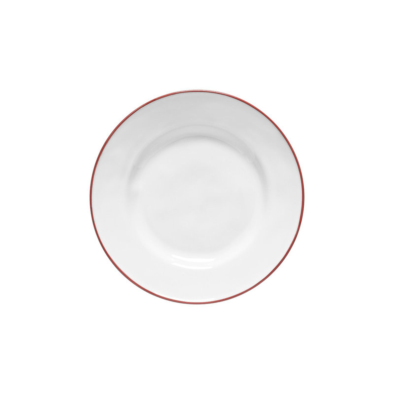 Assiette à salade / dessert Beja, Blanc / Rouge