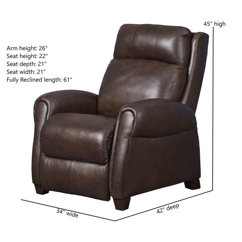 Saturn Leather Zero Gravity Recliner with Power Headrest