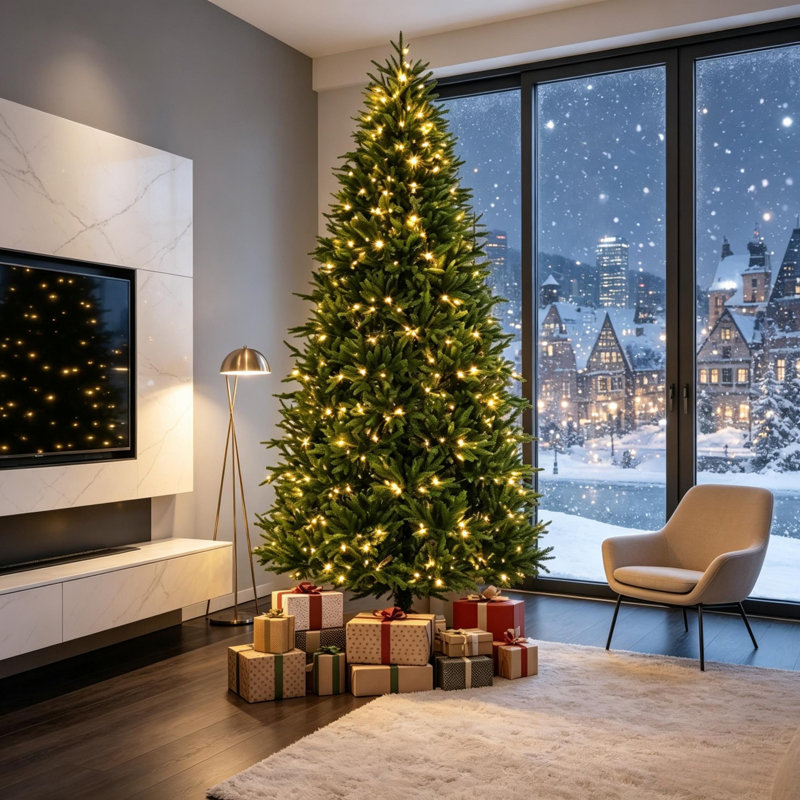 Sapin de Noël articulé 7,5 pi Nordmann, 7,5 pi