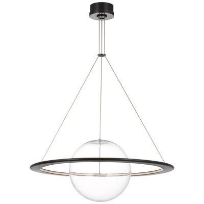 Barbara Barry Cosmos 28" Ring and Orb Chandelier