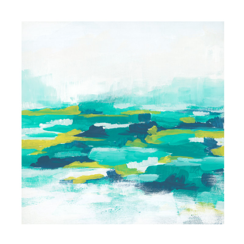«Turquoise Cove II» sur toile, H 35 po x l 35 po