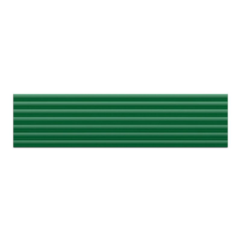 Superclassica Pli 4" x 16" 3D Fluted Italian Wall Tile, Verde Green