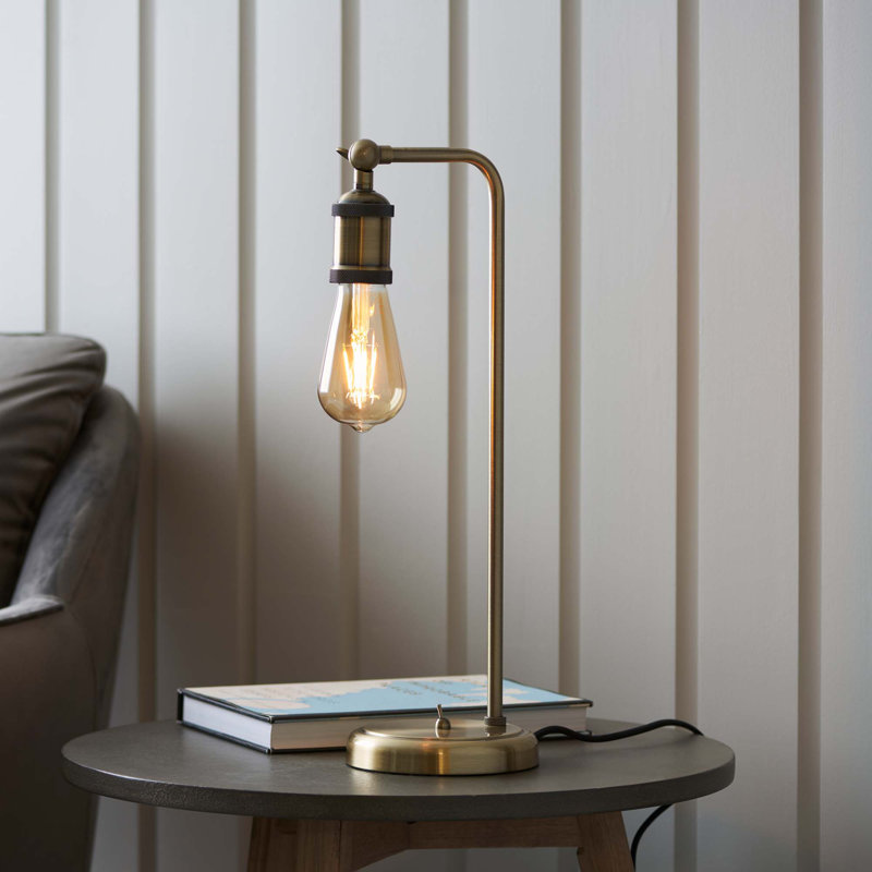 Jurupa Valley 45.3Cm Antique Brass Adjustable Table Lamp