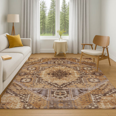 Premium Machine Washable Tara AMF1924 Diamond Rug