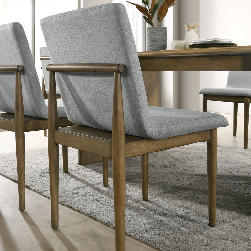 Chislett 7 - Piece Solid Wood Dining Set, 7 Pieces: Table, 6 Chairs
