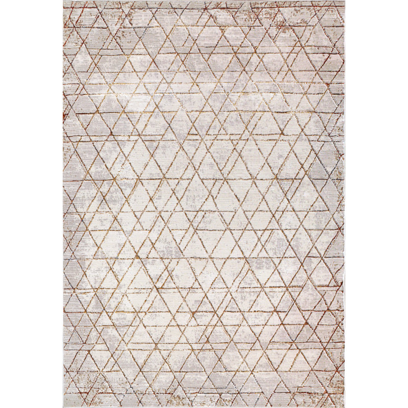 Geometric Rug, Rectangle 5'2" x 7'