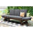 Outdoor Adjustable Patio Wooden Daybed Sofa Chaise Lounge With Cushions For Small Places, Cushion-109171418-109171417
