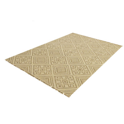 Geometric Wool Hand Woven Area Rug