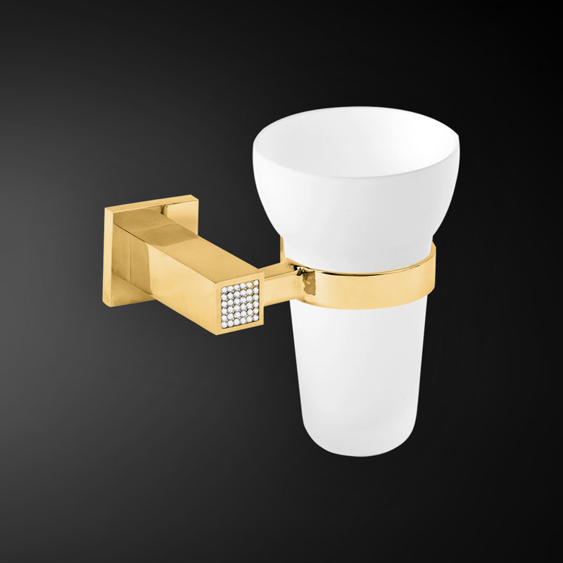 Porte-verre Swarovski, Polished Gold
