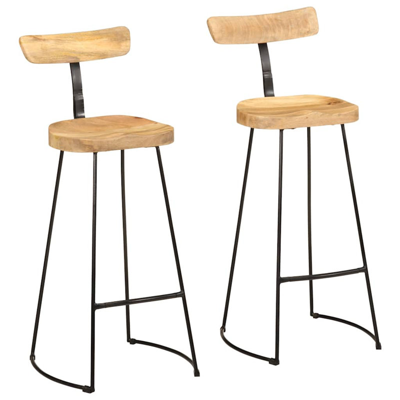 Bonnita Counter Stool with Metal Frame, Black