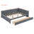 Full Size Upholstered Daybed with 2 Storage Drawers Sofa Bed Frame No Box Spring Needed, Linen Fabric-129865541