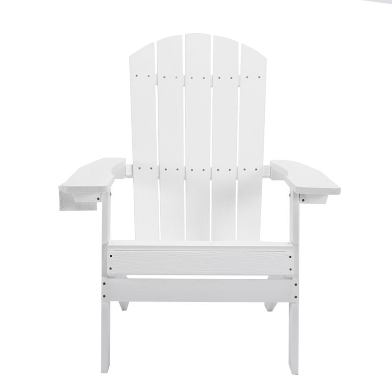Tranquilo Depot Plastic Folding Adirondack Chair, White