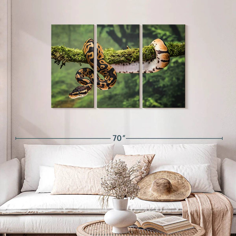 Brampt Python On Branch, 28" H x 45" W