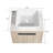 Modern Design Float Bathroom Vanity With Ceramic Basin