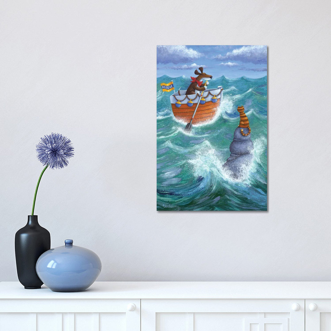 To The Rescue by Peter Adderley - Wrapped Canvas Gallery-Wrapped Canvas Giclée
