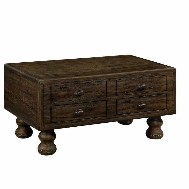Solid Wood Rectangle Coffee Table, Espresso