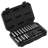 Impact Sockets Set 18pcs 6-Point 3/8" Drive Bit Ratchet Tool Kit Case