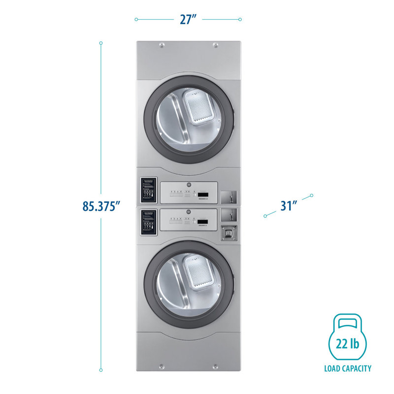Industrial Coin-Operated Clothes Dryers, Natural Gas