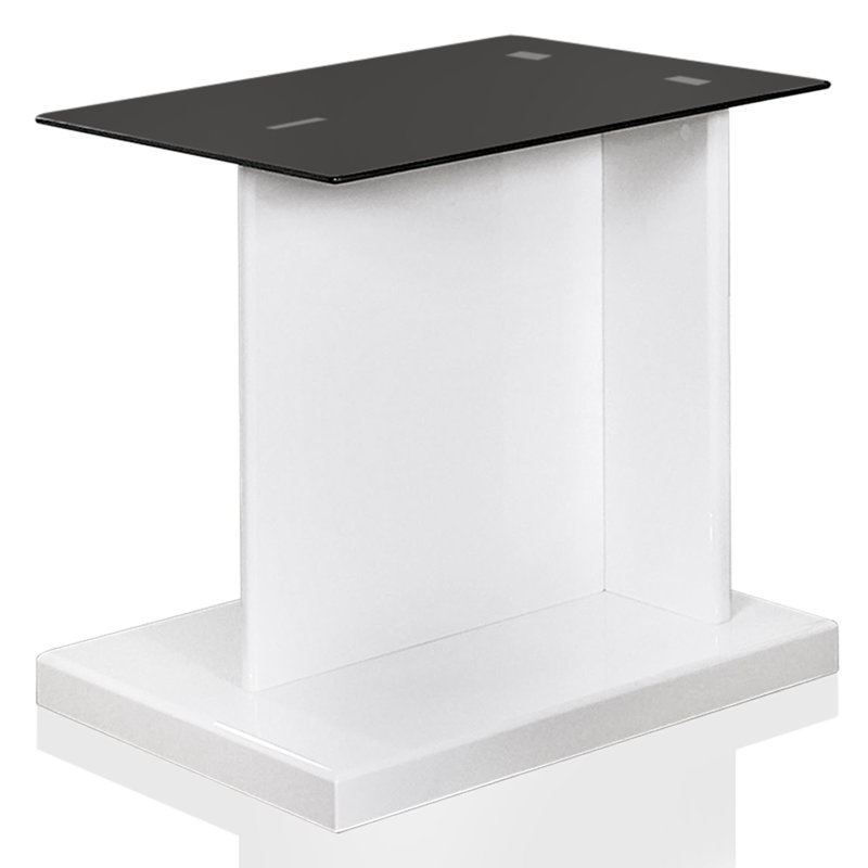 Table de bout Donjae A Advik, Blanc