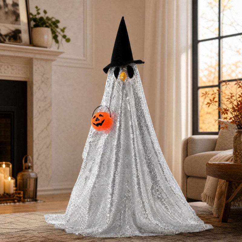 Décorations d'Halloween : Ensemble de décorations et de sculptures de grandes oies blanches pour le festival