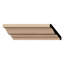 WM49 - Moulure de bois franc massif Crown Americraft, H 3 po x P 2 1/8 po x F 3 5/8 po x L 96 po, chêne rouge teinté-96930589