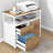 34.49"D X 15.74"W X 29.92"H File Cabinet With Drawers