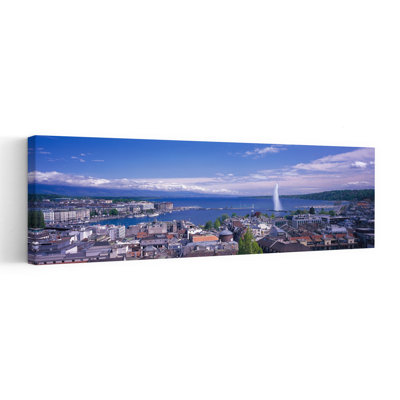 Lake Geneva Geneva Switzerland Abstract Contemporary Architecture City Wall Art