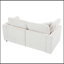 Causeuse en chenille avec structure en bois et coussin décoratif-895180611