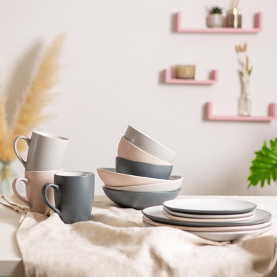 Nicola Spring - Stoneware Cereal Bowls - 14cm