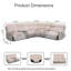 Power Recliner Sectional Living Room Sofa With Storage Console-924195196
