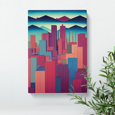 XC1022-4583X The Open Skyline Abstract - Wrapped Canvas Print