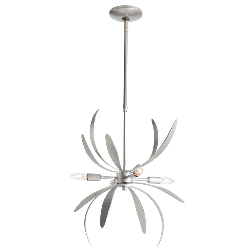 Dahlia 4 - Light Sputnik Chandelier, Vintage Platinum