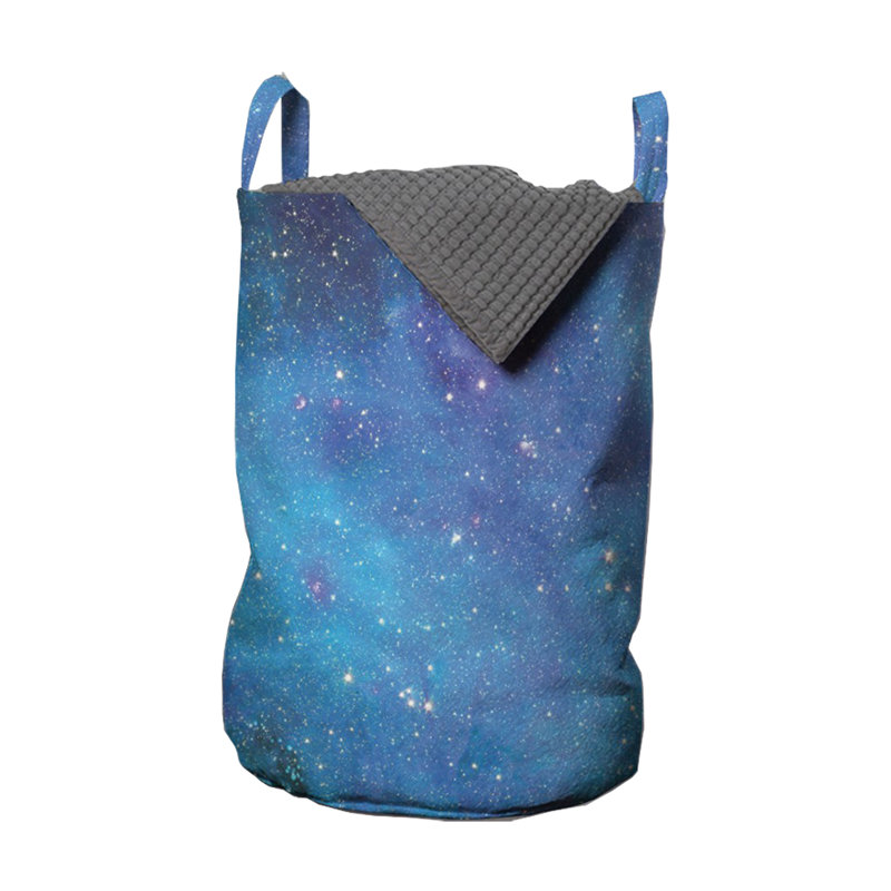 Ambesonne Fabric Laundry Bag with Handles