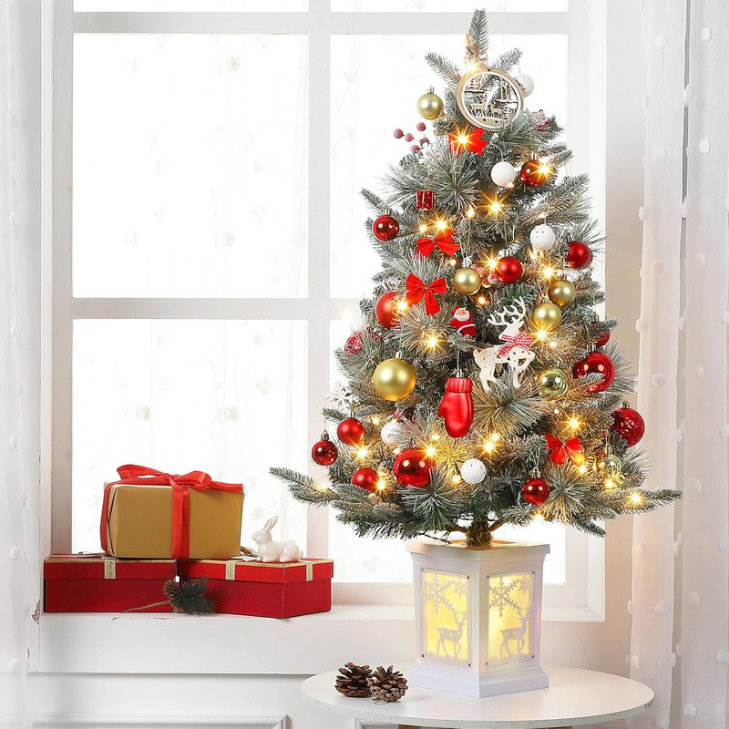 3' H Lighted Artificial Christmas Tree