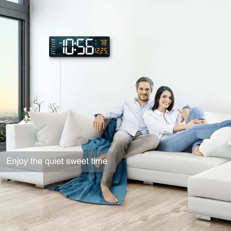 Orabell Wall Clock, 15.2" H x 5.1" W x 3" D