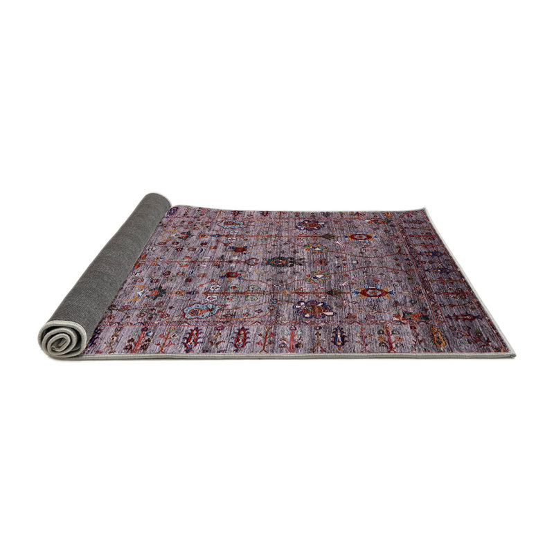 Tapis oriental mauve futuriste, Carré 7 pi