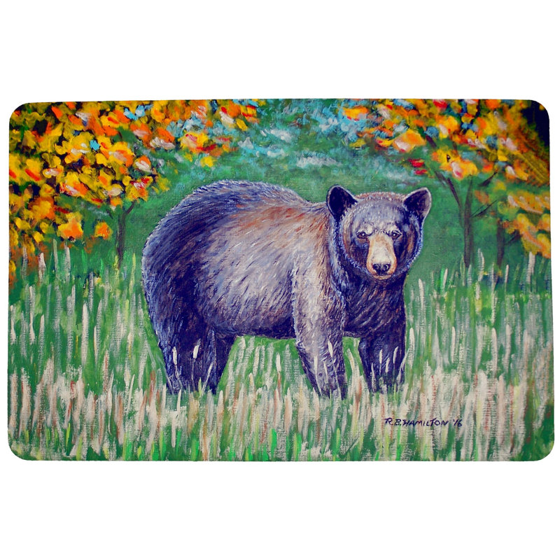 Tapis antidérapant Iker Bear, Rectangle 1 pi 6 po x 2 pi 2 po