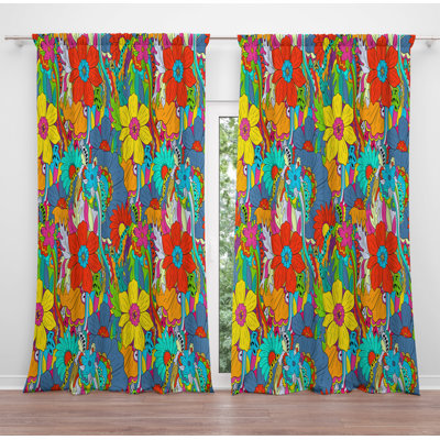 Paire de rideaux obscurcissant en polyester Parlie