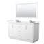 Meuble-lavabo double autoportant 84 po avec plateau en marbre Strada-114679788-134643435-114679786