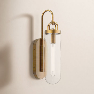 Santi Single Light Cylinder Outdoor Wall Light