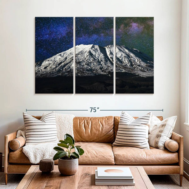Alvord Mount St. Helens Starry Night, 42" H x 65" W