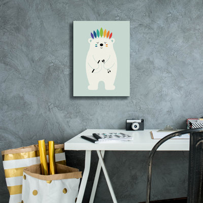 Art mural sur toile Trinx «Be Brave Polar» par Andy Westface