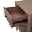 Veneer Nightstand With Sand Finish, Charging For Electronic Gadgets, Drawer And Open Shelf, 26 In High Tablets, Shelf Design, Tall