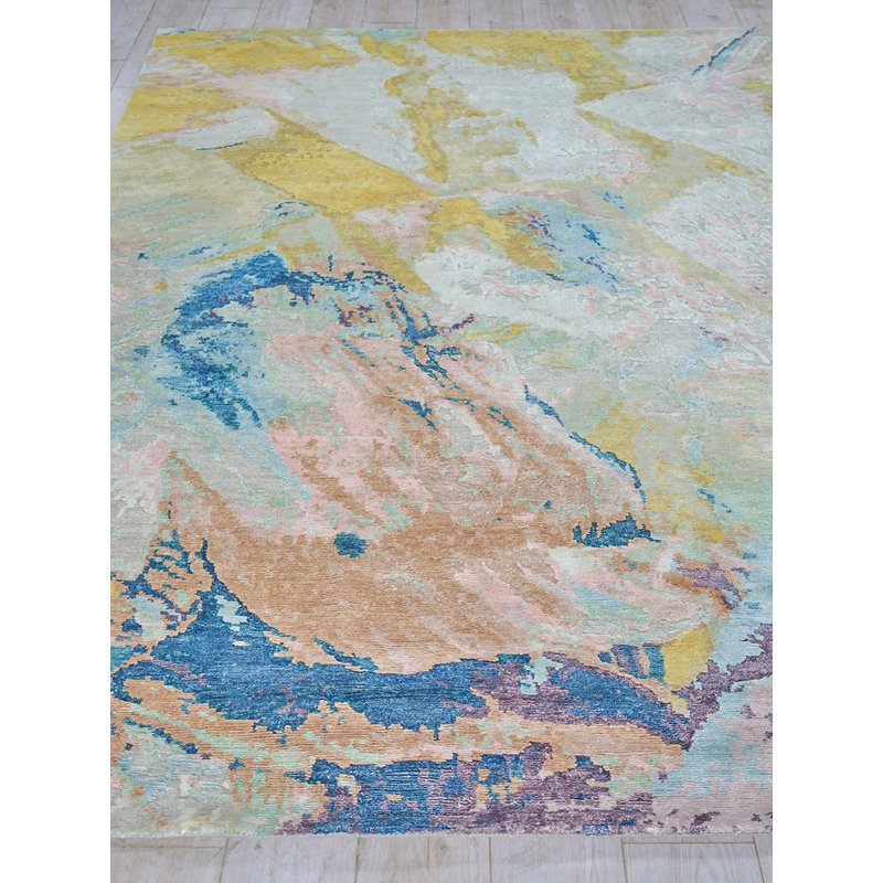 Floor Art Abstract Area Rug, Rectangle 10' x 14'