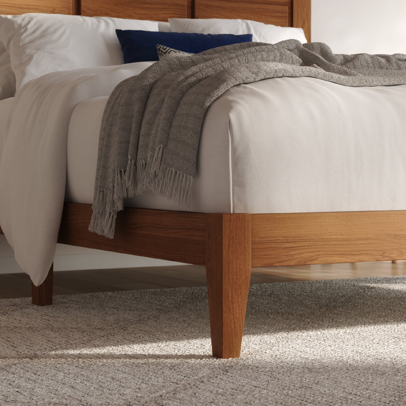 Knighten Solid Wood Bedroom Set, Walnut, King