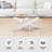 Modern Glass Top Oval Single Coffee Table