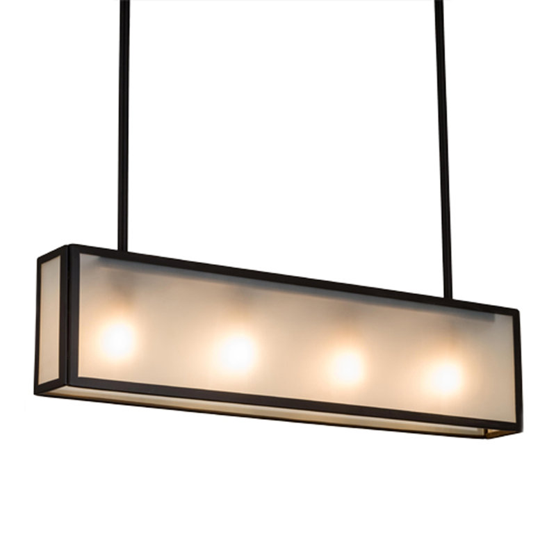 Luminaire suspendu carré / rectangulaire à 4 lumières Affinity
