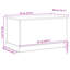 Storage Box Black Oak Wood 70 X 40 X 38 Cm Storage Chest