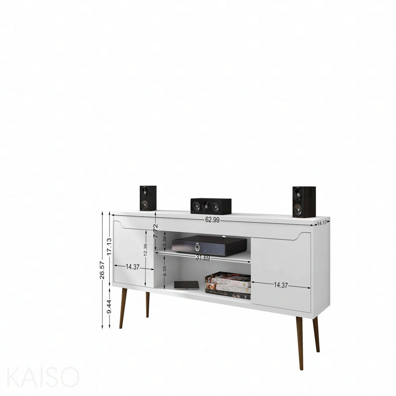 Meuble télé blanc, White