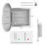 Round Framed Medicine Cabinet Surface Mount Only-1780740275